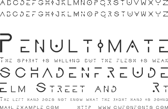 EVAA font preview