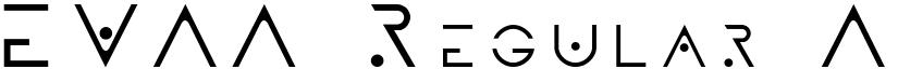 EVAA Regular font