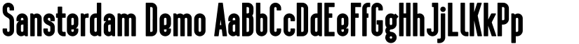 Sansterdam Demo font