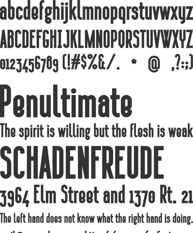 Sansterdam font preview