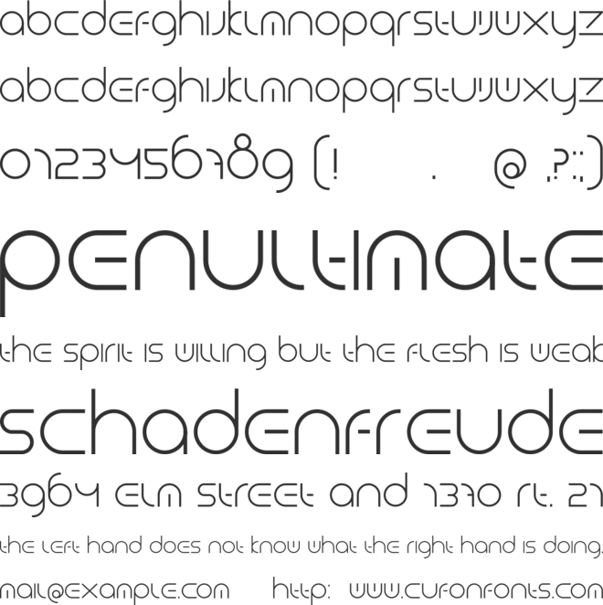 ForestSmooth font preview
