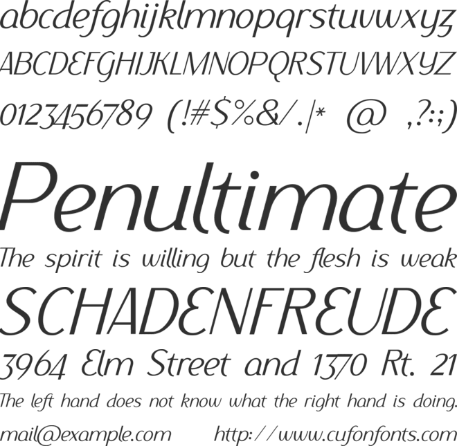 Ethna font preview