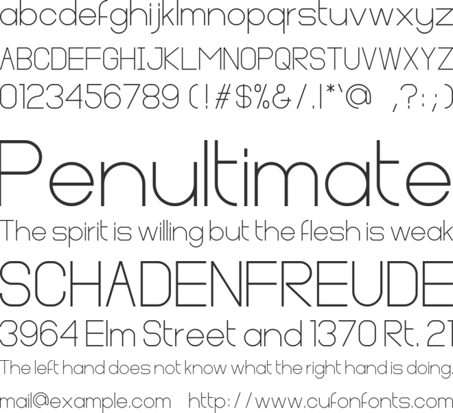 Cleon font preview