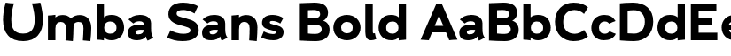 Umba Sans Bold font