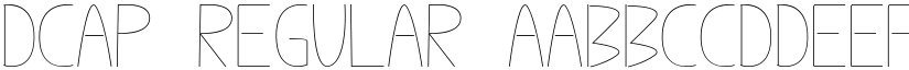 Dcap Regular font