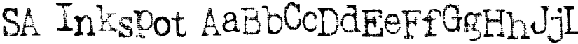 SA Inkspot font