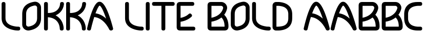 Lokka Lite Bold font