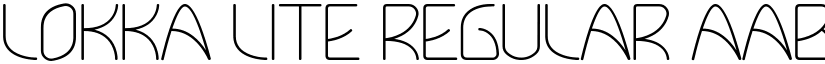 Lokka Lite Regular font