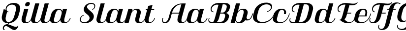 Qilla Slant font