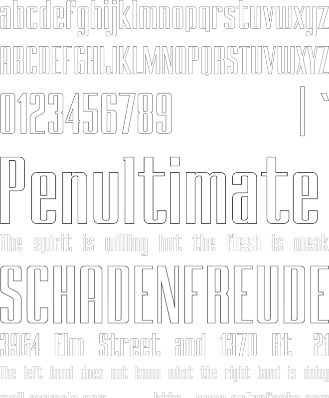 BRANCHE font preview
