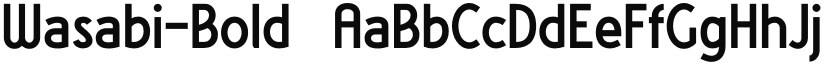 Wasabi-Bold ☞ font