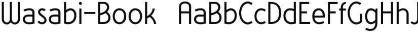 Wasabi-Book ☞ font