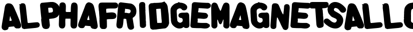 AlphaFridgeMagnetsAllCap font