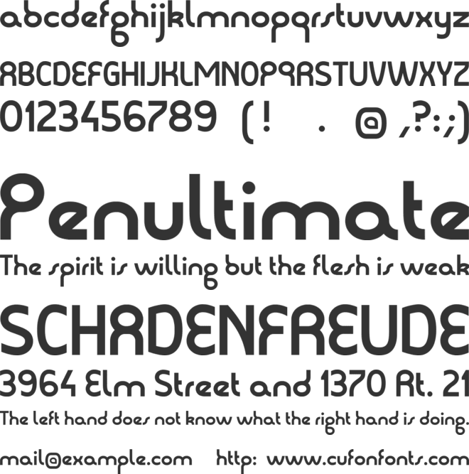 Sophie font preview