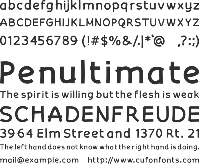 Curantyle font preview