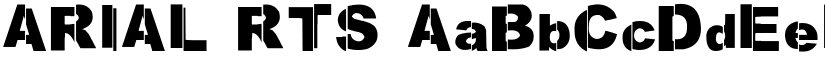 ARIAL RTS font