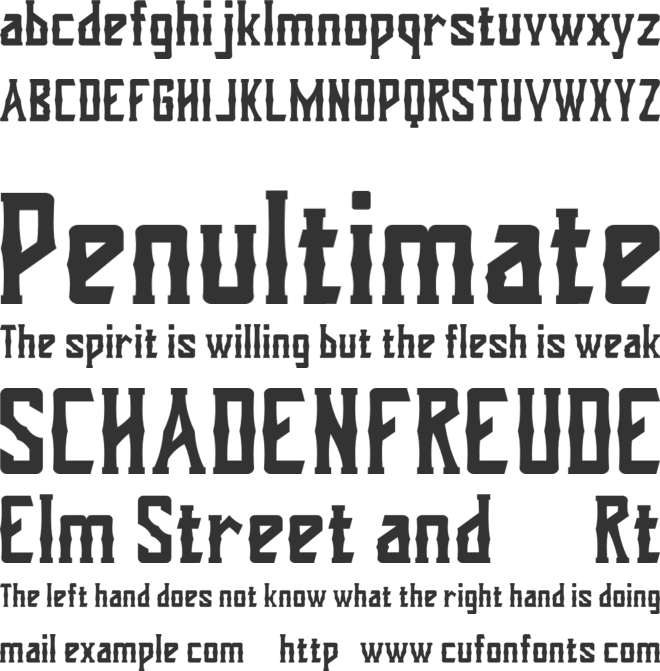 Dohong Kaliba Free Version font preview