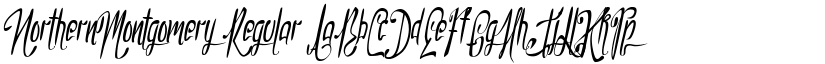 NorthernMontgomery Regular font