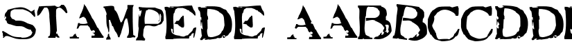 Stampede font