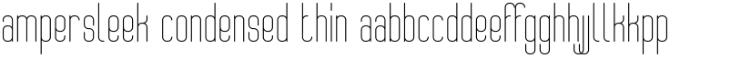 AmperSleek Condensed Thin font