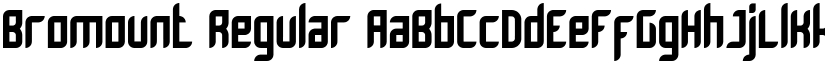 Bromount Regular font