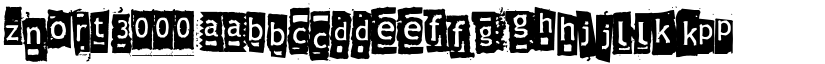Znort3000 font