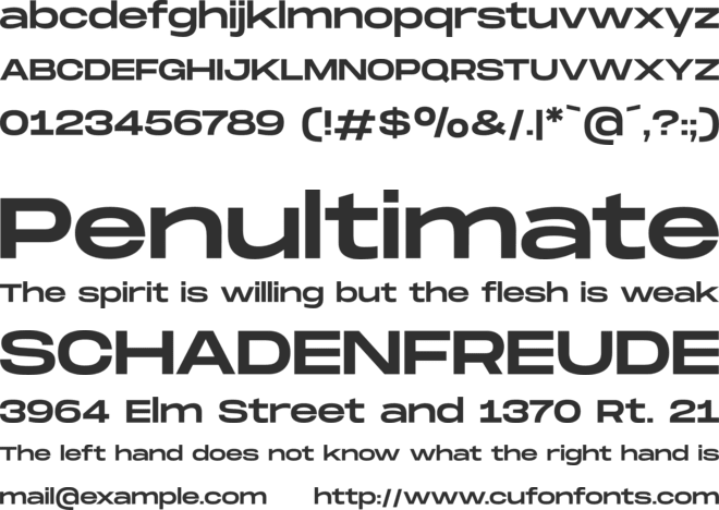 Monument Extended font preview