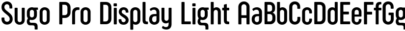 Sugo Pro Display Light font