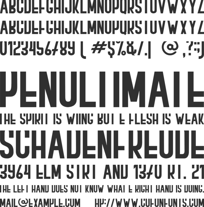 BOVEN 1 font preview
