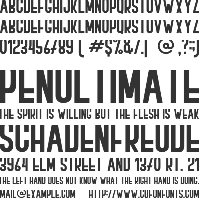 BOVEN 1 font preview