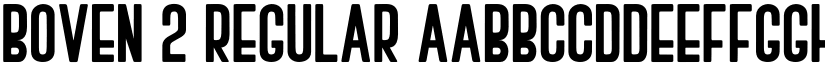 BOVEN 2 Regular font