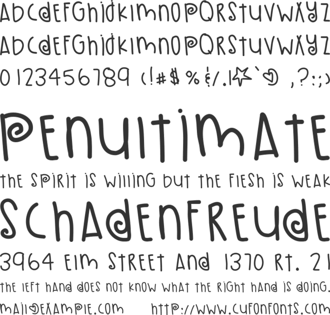 PumpkinSeeds font preview