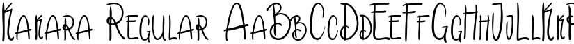 Kakara Regular font