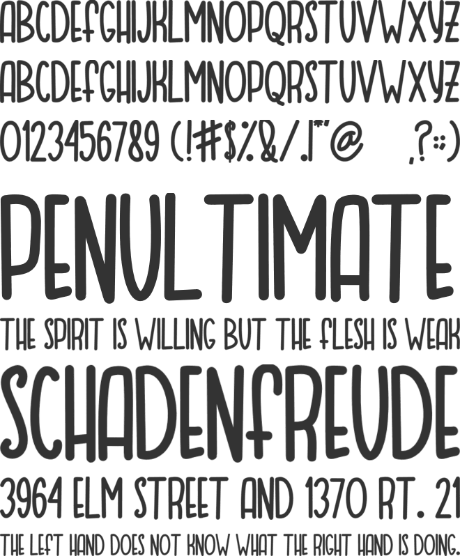 MOQA FLOAT font preview