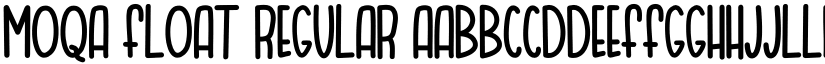 MOQA FLOAT Regular font