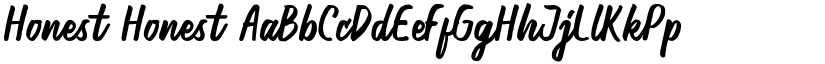 Honest Honest font