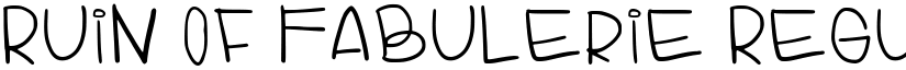 Ruin Of Fabulerie Regular font