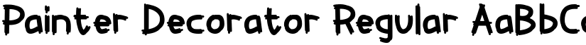 Painter Decorator Regular font