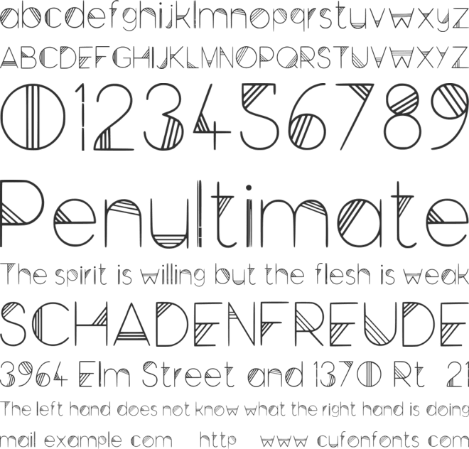 Space font preview