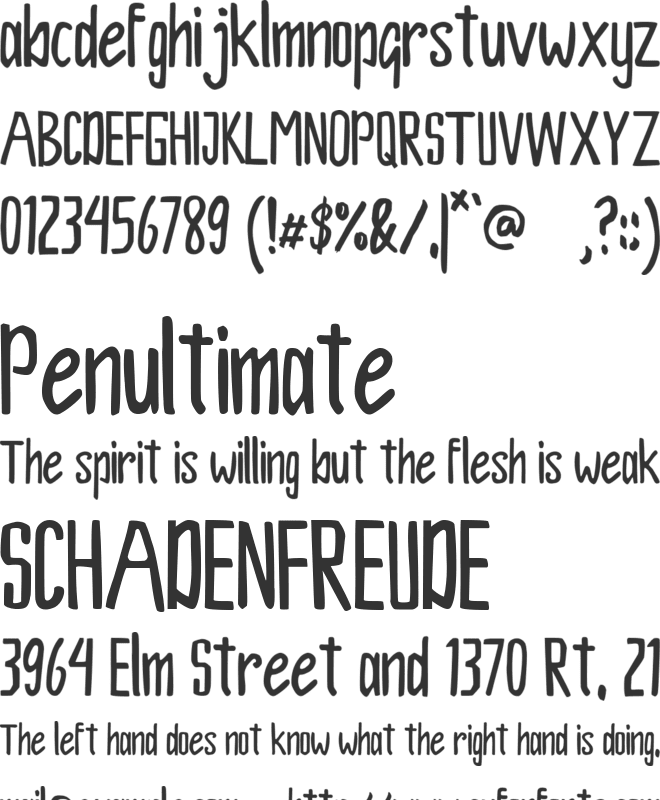 Spidole font preview