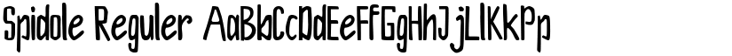 Spidole Reguler font