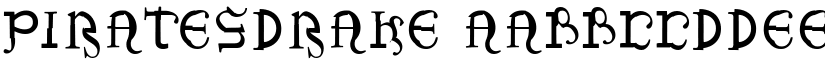 PiratesDrake font
