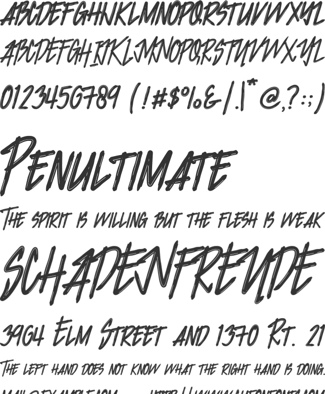 Jacklyen font preview