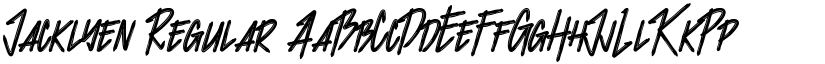 Jacklyen Regular font