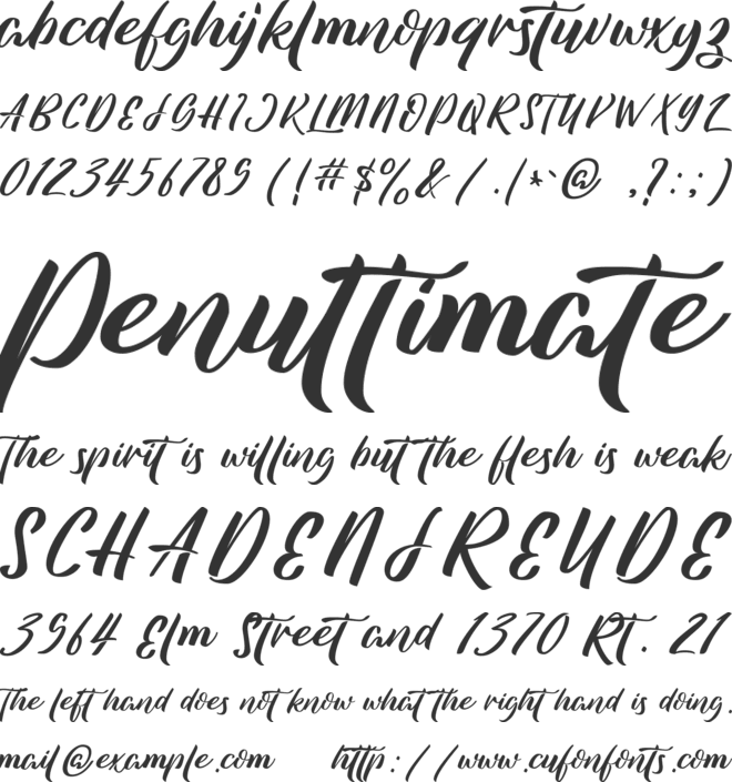 Azkasia font preview