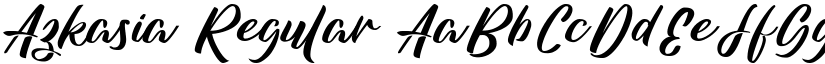 Azkasia Regular font