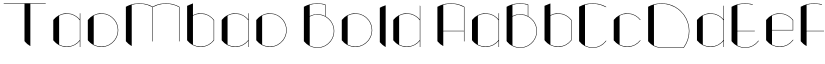 TaoMbao Bold font