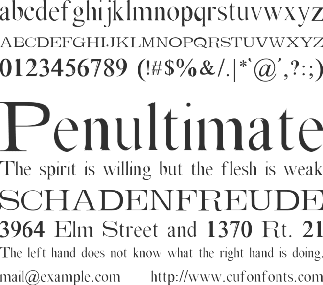 Absortile- font preview