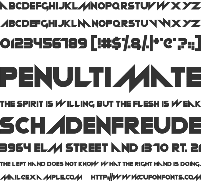 Neon machine font preview