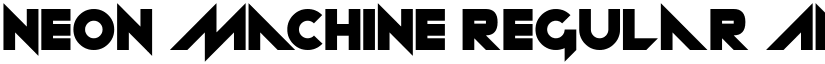 Neon machine Regular font